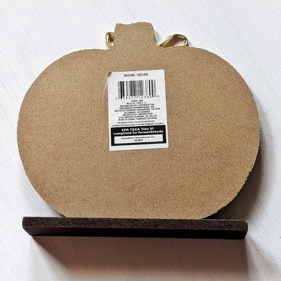 "Hello Pumpkin" 🎃 Fall Harvest Pumpkin Sign Home Decor Accent - Picture 5 of 6